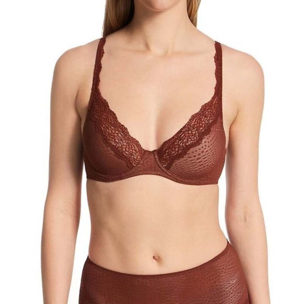 Natori Beyond UW Convertible Contour T-Shirt Bra 36DD  in brown Chestnut/ Cafe